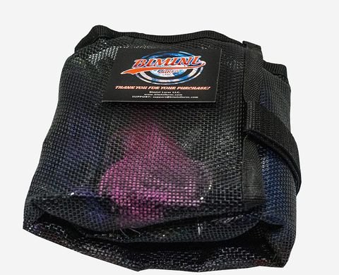 Набір октопусів Tuna Flasher Lures, Rigged 6-inch 150 lb + сумка Black Mesh Bag, 16 см