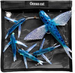Набір летких риб OCEAN CAT Blue Fly Fish, 10/22 см