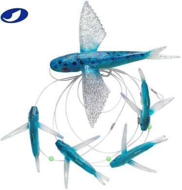 Набор летучих рыб OCEAN CAT Blue Fly Fish, 10/22 см