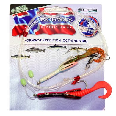 Оснастка для морской рыбалки Spro Norway Exp Oct-Grub Rig2 6 2.0/1.0mm 220cm