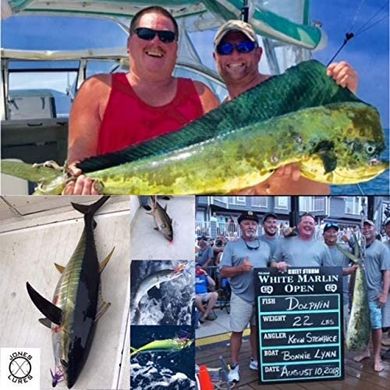 Набір летюча риба з октопусами Jones Lures Rainbow Daisy Chain with Bird Mahi Tuna Trolling Lure Fishing Offshore