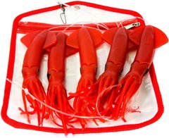 Набор кальмаров Boone Squid Daisy Chain, Red, 9-Inch