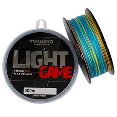 Шнур для морской рыбалки Tokuryo LIGHT GAME x4 300m Multicolor